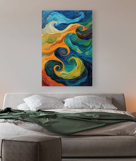 Cosmic Swirls And Waves H2N9J2 65 by Abstract Rebellion