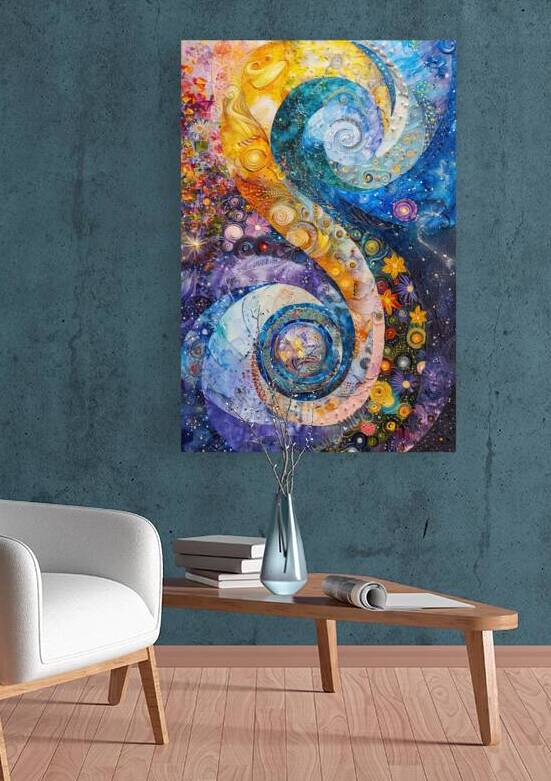 Cosmic Swirls Genesis J9P4H2 60 by Abstract Rebellion