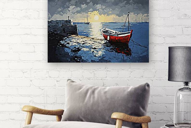 Crimson Harbor Dawn 9P3N2H 55 by Abstract Rebellion