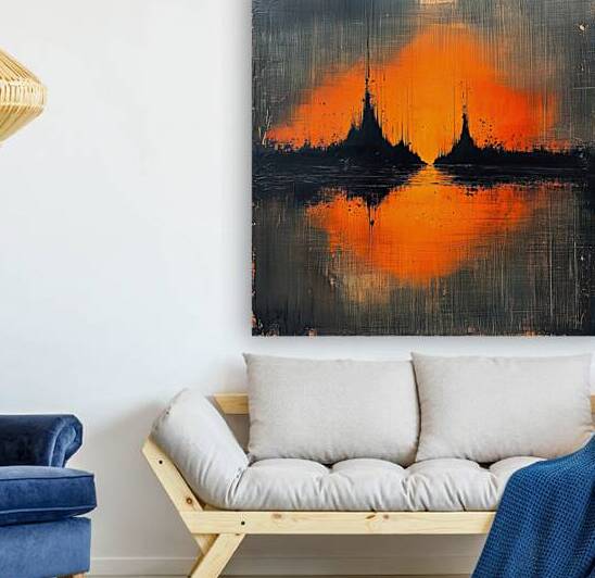 Crimson Horizon Echo J9H2N3 57 by Abstract Rebellion