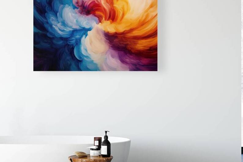 Cosmic Swirl Embrace H9P4Z2 60 by Abstract Rebellion