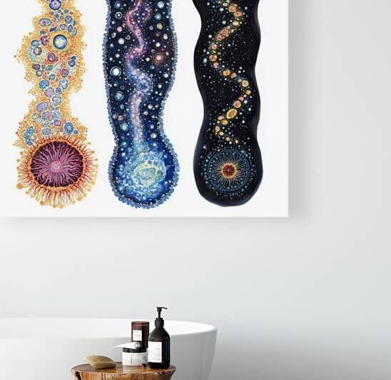 Cosmic Triptych Genesis 792HN 60 by Abstract Rebellion