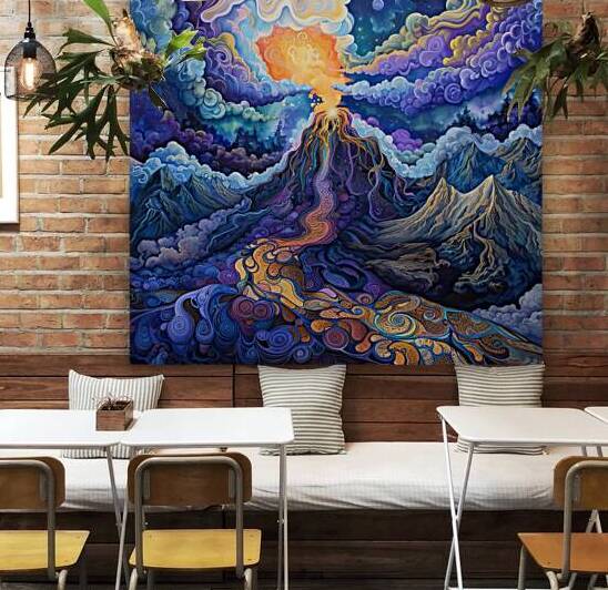 Cosmic Volcano Eruption 92HJ5D 60 by Abstract Rebellion