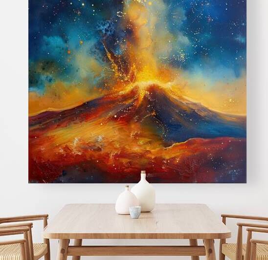 Cosmic Volcano Eruption 92HJ8N 52 by Abstract Rebellion