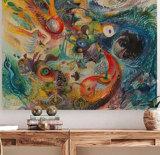 Cosmic Whirlpool Dance H3N9P2 45 by Abstract Rebellion