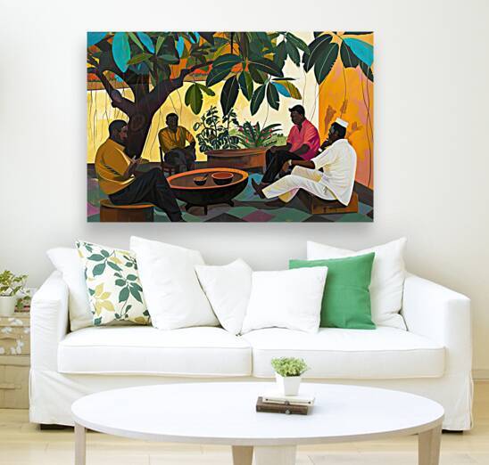 Courtyard Conversation H2N3P9 57 by Abstract Rebellion