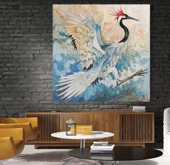 Crane Dance 7H29P4 45 by Abstract Rebellion