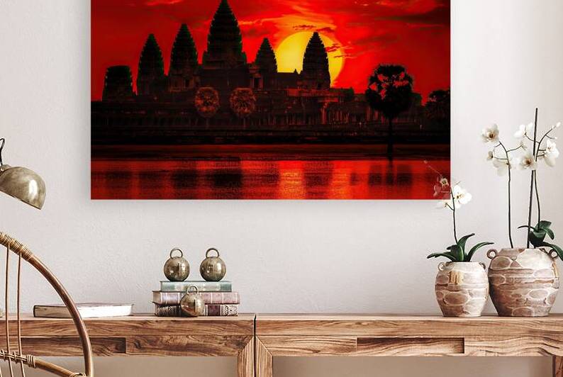Crimson Angkor Sunset H3N5P2 58 by Abstract Rebellion