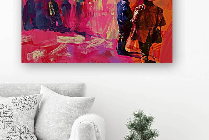 Crimson Cowboy Sunset 8923H7 45 by Abstract Rebellion