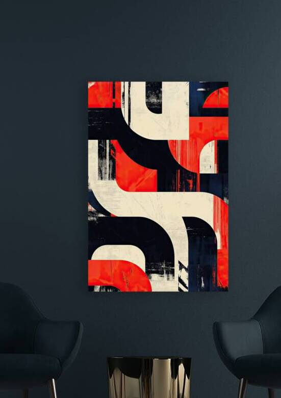 Crimson Curves Interweave B29D3 55 by Abstract Rebellion
