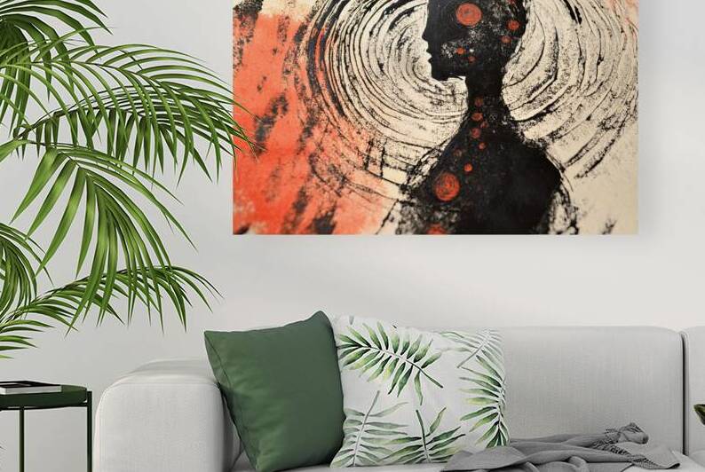 Crimson Echoes Within H2N9 55 by Abstract Rebellion