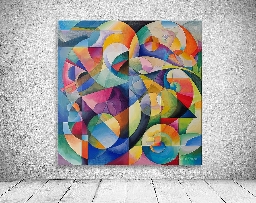 Geometric Symphony Wall Preview