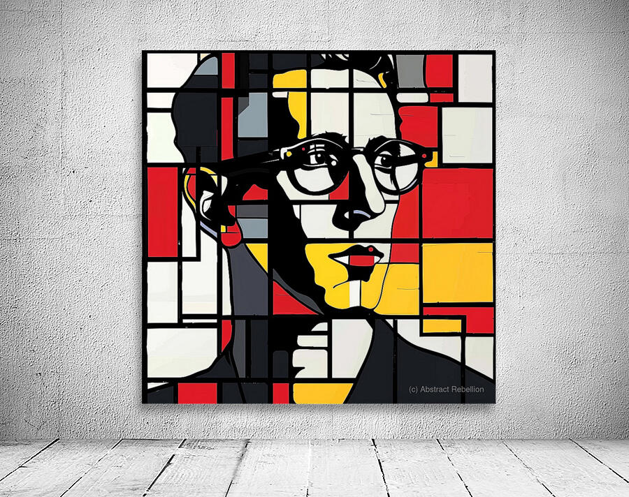 Mondrian Portrait  Wall Preview