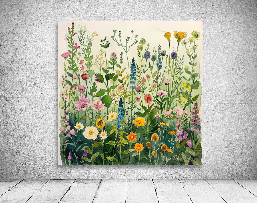 Wildflower Symphony Wall Preview