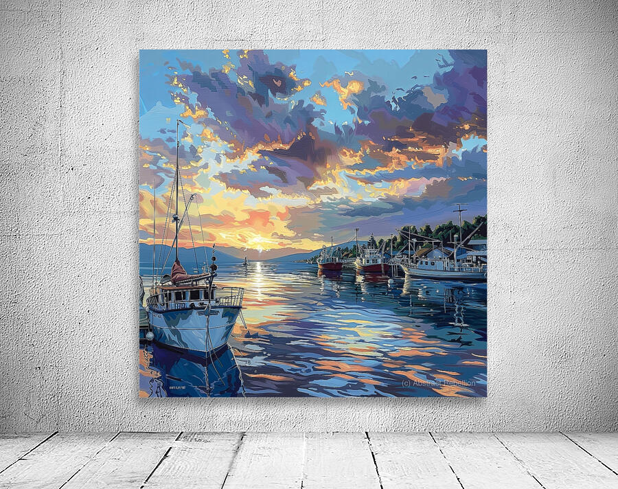 Harbor at Sunset Wall Preview