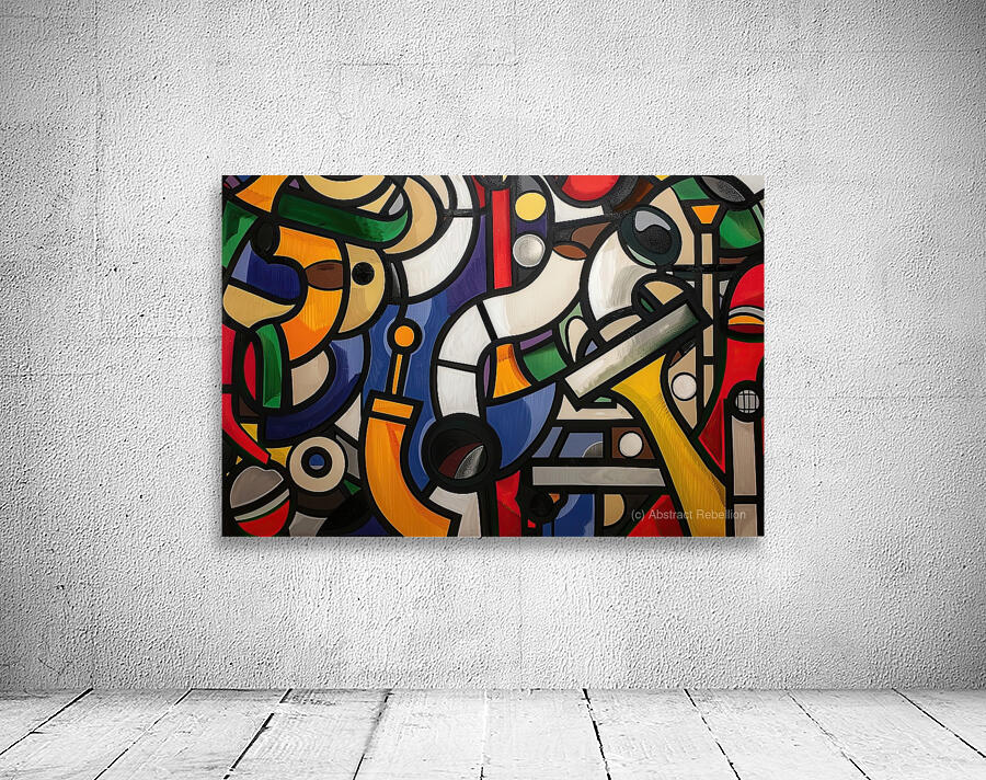 Abstract Composition 7H29PZ 48 Wall Preview