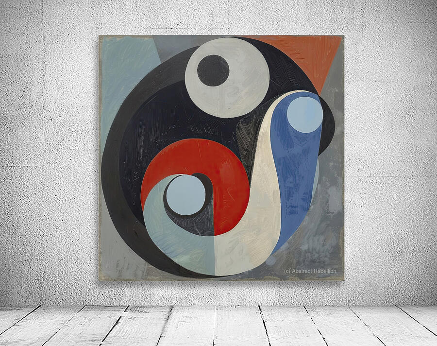 Abstract Circles Dance 7892B 45 Wall Preview