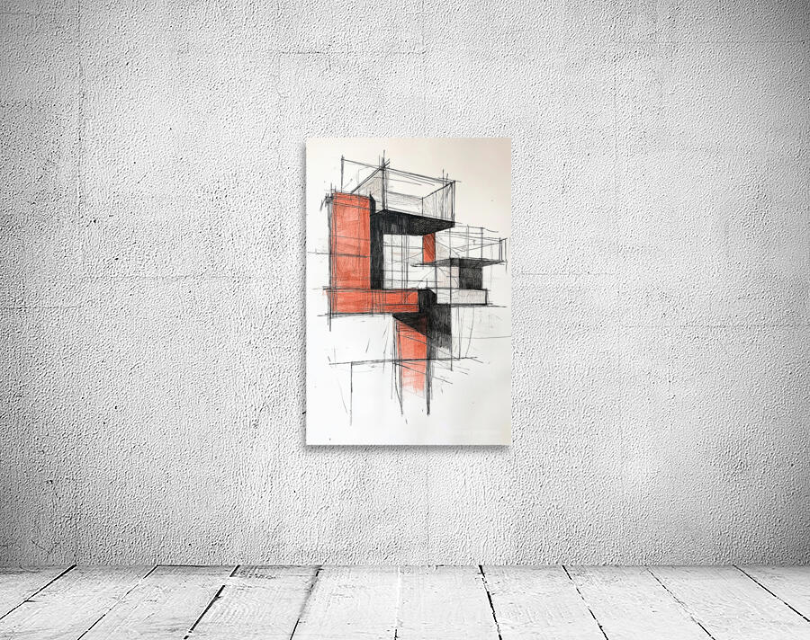 Abstract Structure 7H3N2B 47 Wall Preview