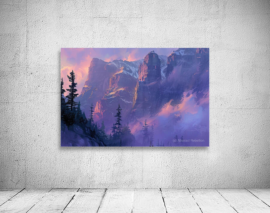 Alpine Glow Upon Peaks J9H3N2 48 Wall Preview