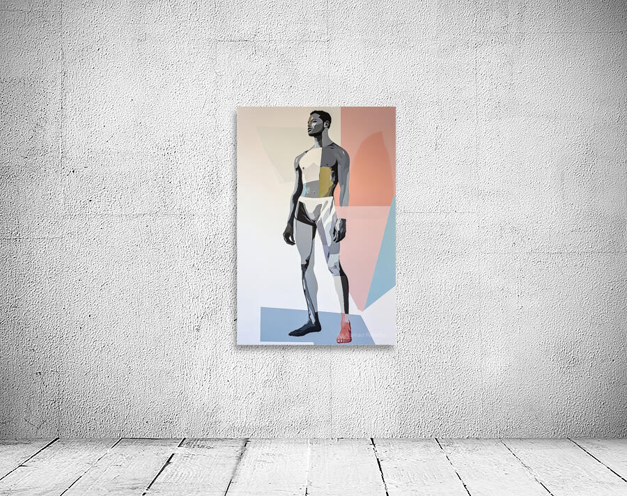 Angular Man Pose K9J7P2 65 Wall Preview