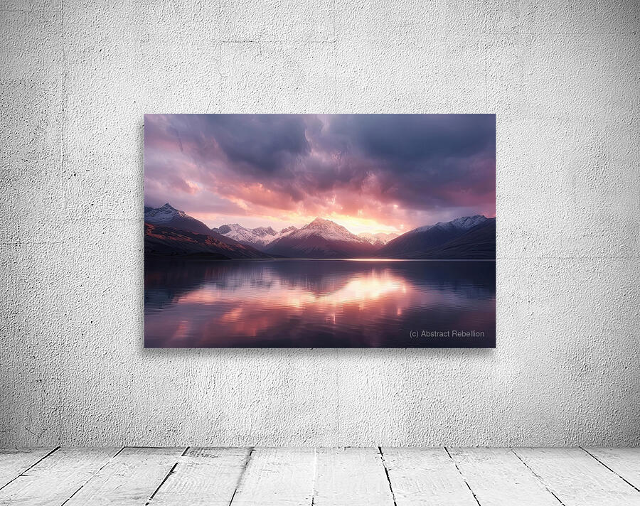 Alpine Glow Upon Waters H2N3P9 55 Wall Preview