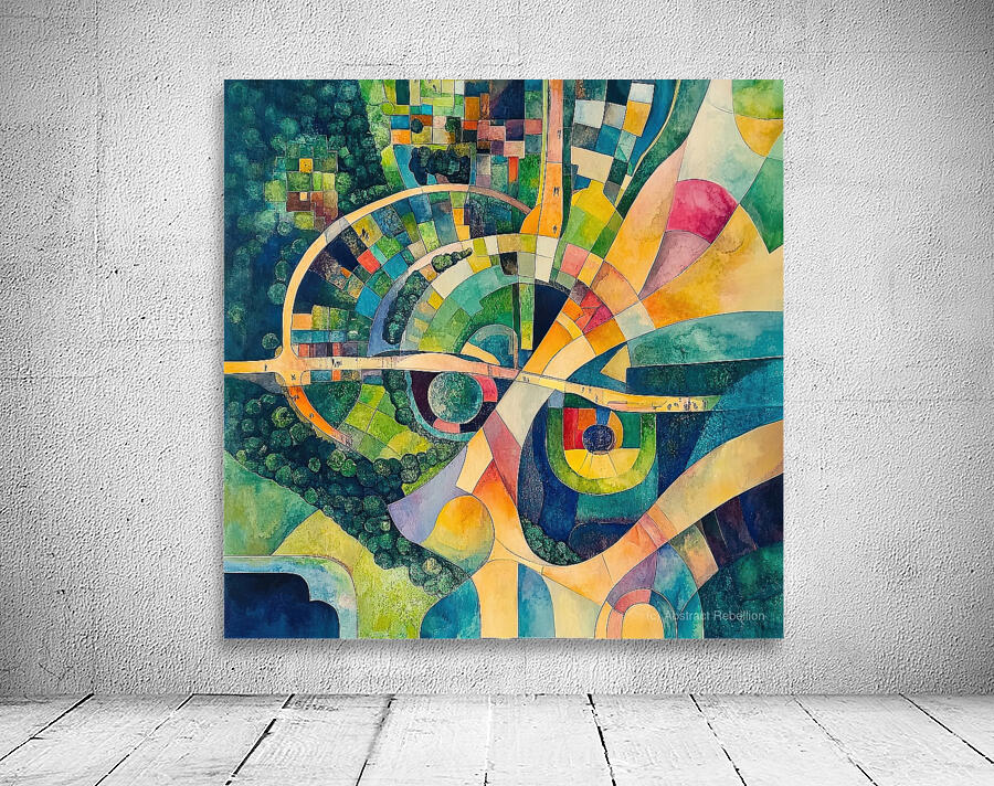 Aerial Abstraction 7294HB 52 Wall Preview