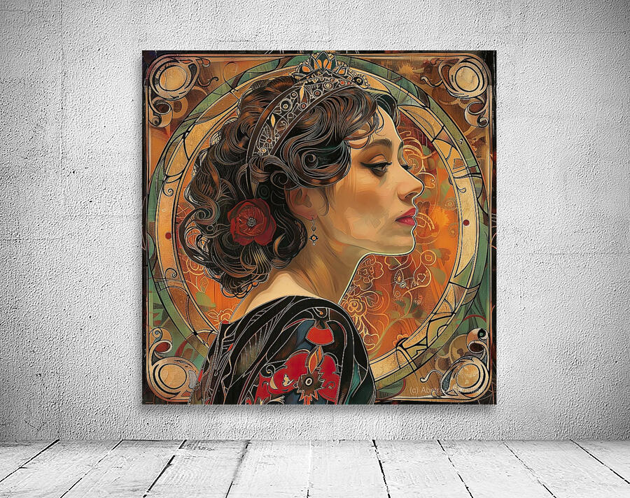 Art Nouveau Muse 7294HB 50 Wall Preview