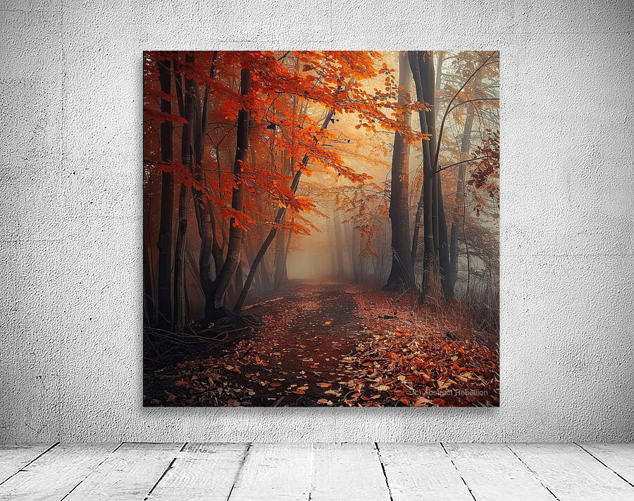 Autumn Mist Pathway H2N9P4 55 Wall Preview