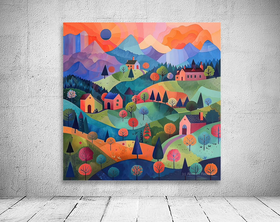 Autumnal Valley Glow H92D3N 55 Wall Preview