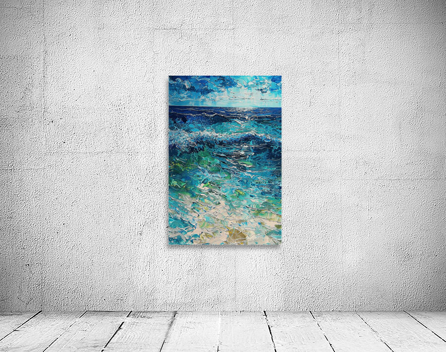 Azure Ocean Waves H29P3 65 Wall Preview