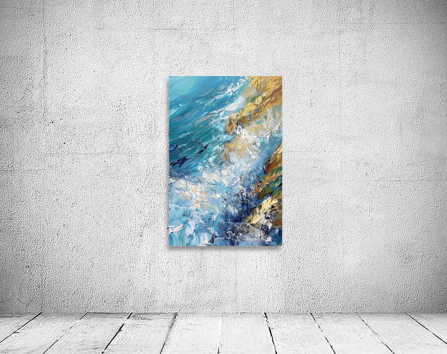 Azure Waves Crashing Y392HN 50 Wall Preview