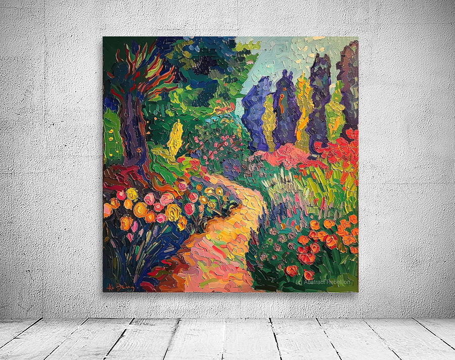 Blooming Garden Path H9P2N5 57 Wall Preview