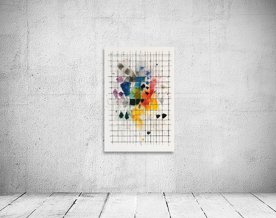 Chromatic Grid Interplay 5Z9N7H 48 Wall Preview