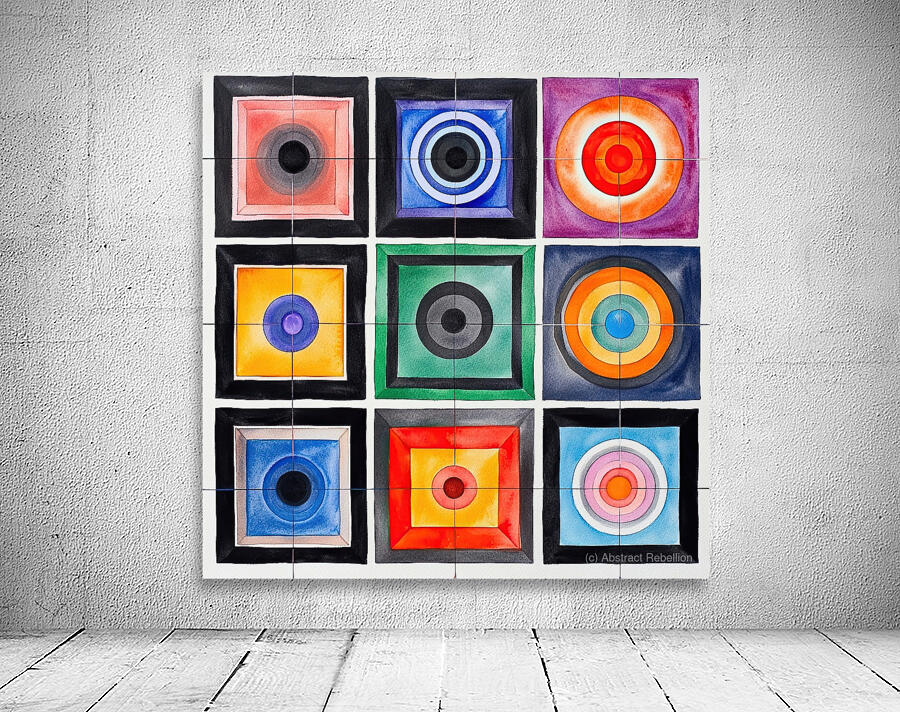 Chromatic Grid Study 29H3N8 52 Wall Preview