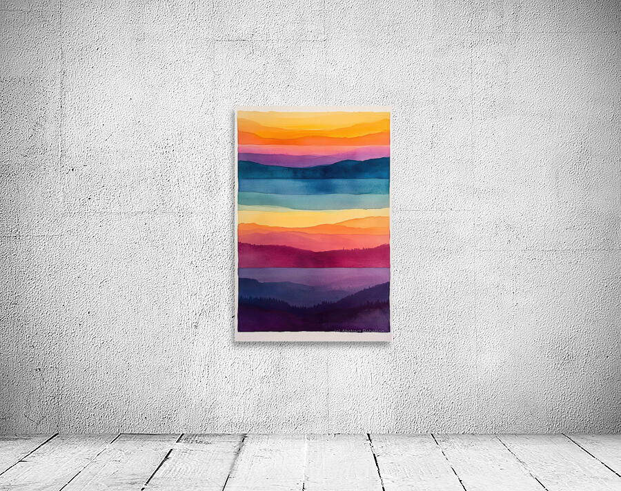 Chromatic Horizons H3C9N2 47 Wall Preview