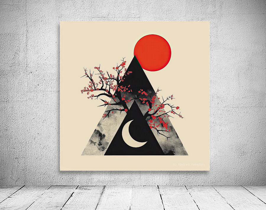 Celestial Bloom Triangle 7H3N2Z 55 Wall Preview