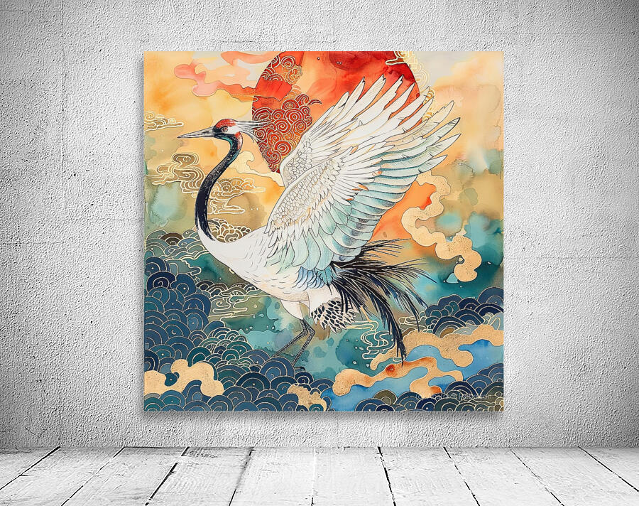 Celestial Crane Dance 7294B2 45 Wall Preview