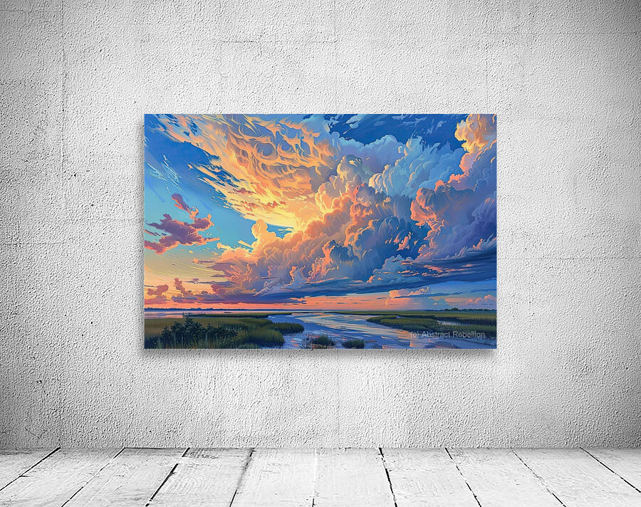 Celestial River Sunset H3N9P 51 Wall Preview