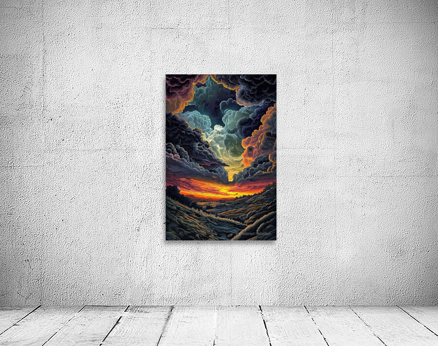 Celestial Sunset Embrace H92D3N 65 Wall Preview