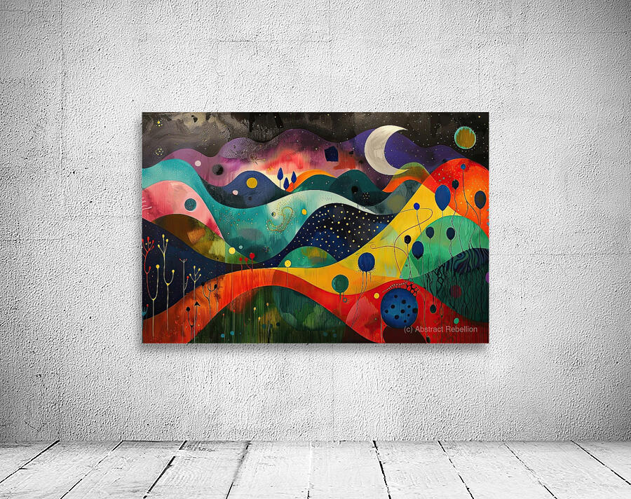 Celestial Waves Dance 792B4A 48 Wall Preview