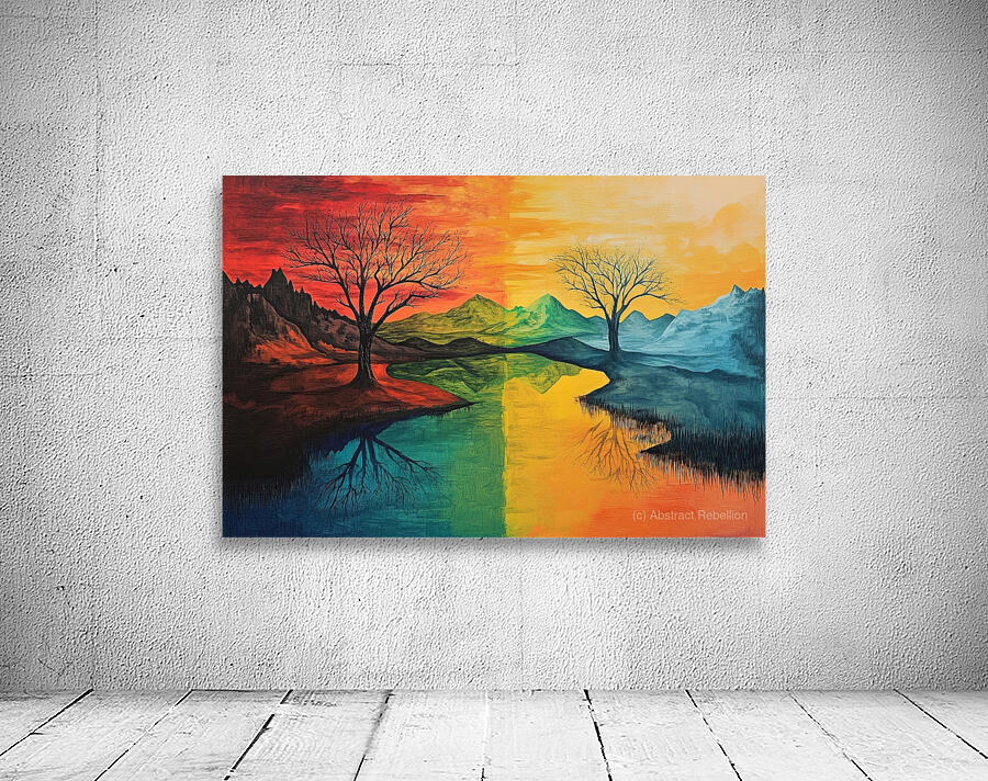 Chromatic Reflections J9H4N2 57 Wall Preview