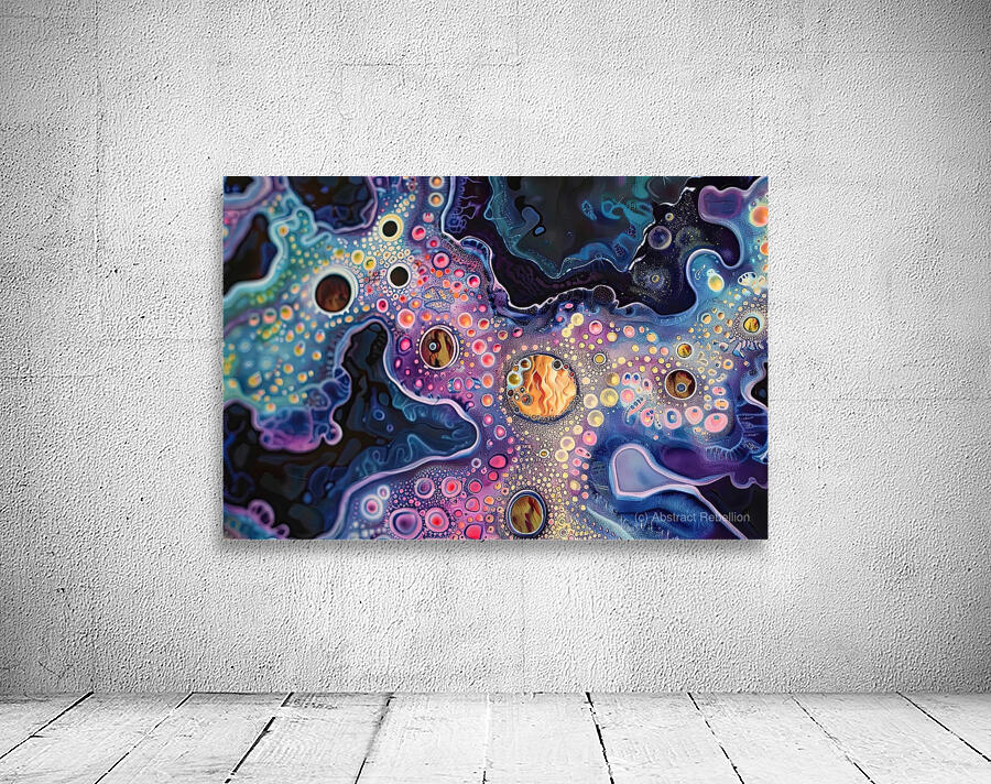 Cosmic Cellular Forms H2N9P4 55 Wall Preview