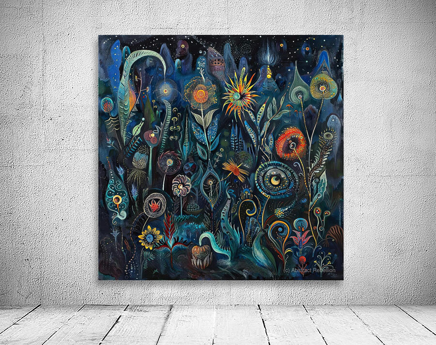 Cosmic Garden Bloom J9H2N3 60 Wall Preview