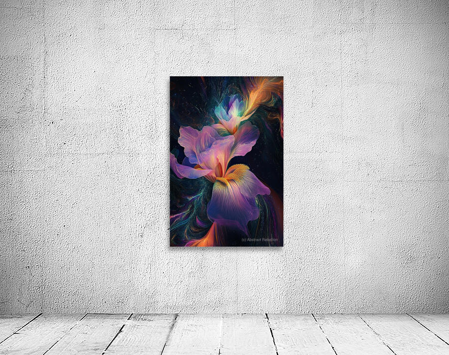 Cosmic Iris Bloom H29P3N 60 Wall Preview