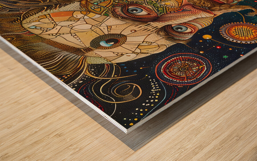 Cosmic Visionary: Adolf Wolfli Wood print