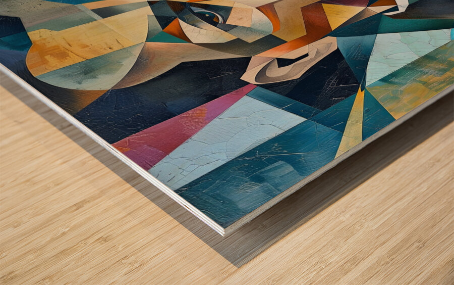 Fractured Reflection: Albert Gleizes Wood print