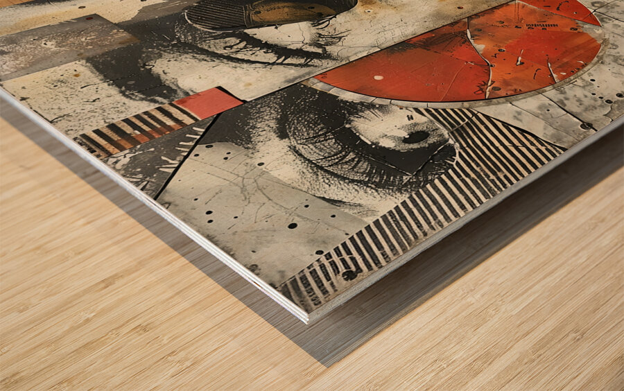 Fragmented Perception Wood print