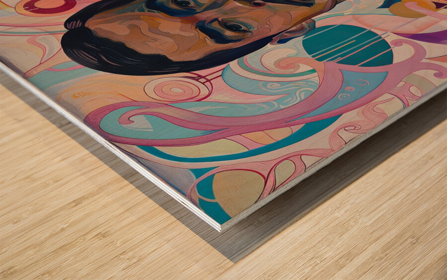 Vibrant Identity: Koloman Moser Wood print