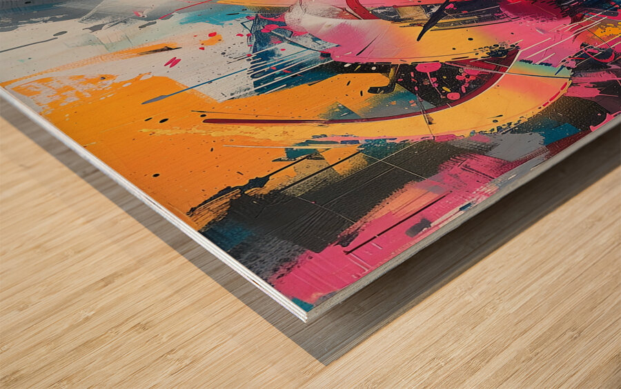 Chromatic Chaos Wood print