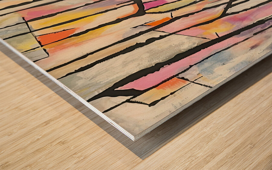 Abstract Reverie 7H29NP 45 Wood print